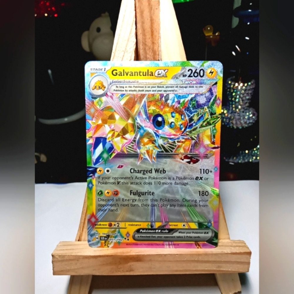 Galvantula EX Rare Holographic Pokémon Trading Card